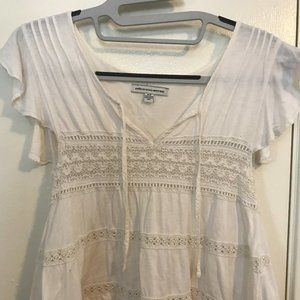 Cap Sleeve American Eagle Crop Top